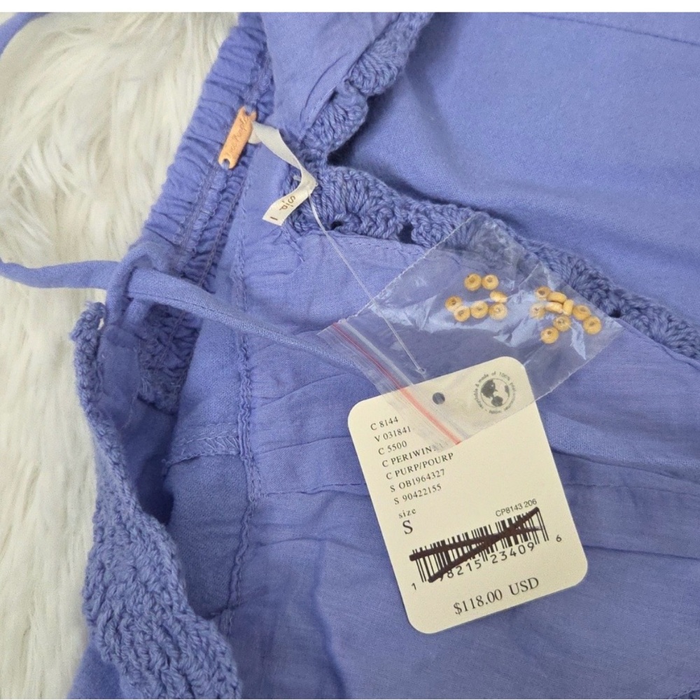 SOLD!! Free People Lovey Maxi Dress in periwinkle NWT size S - Picture 7 of 12